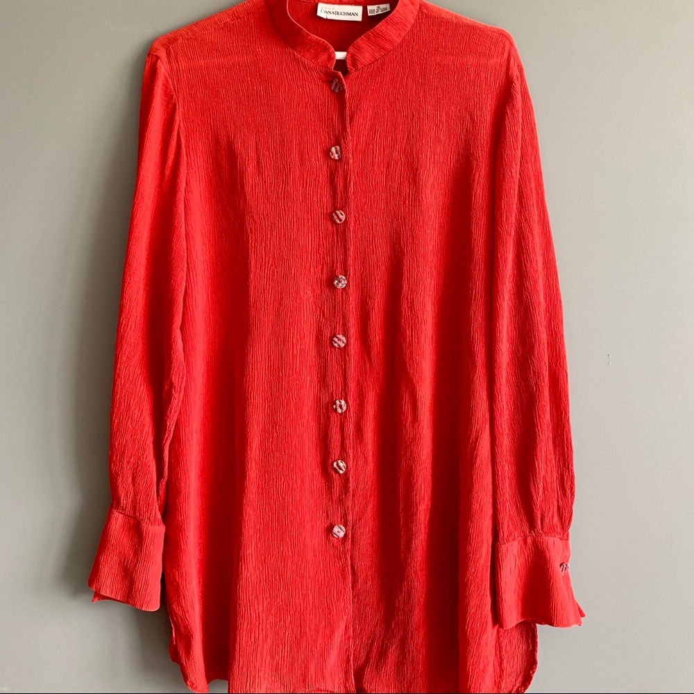 Vintage Red Button-down Shirt - Picture 2 of 5